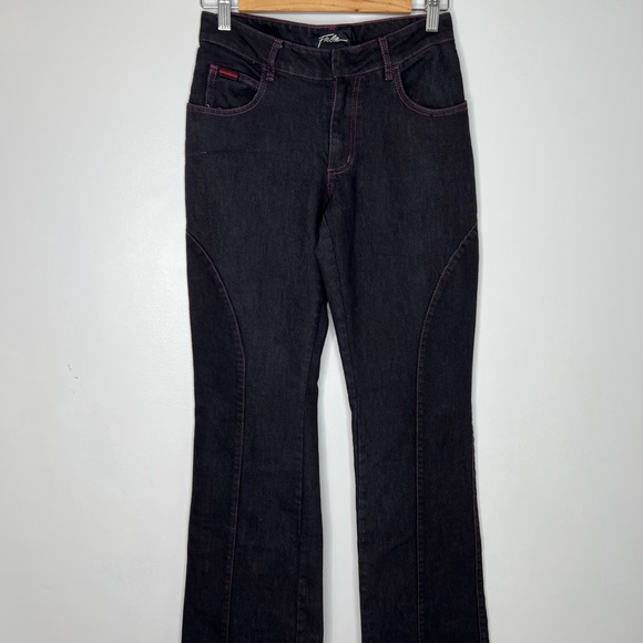 Vintage Y2K Fubu flare jeans purple contrast jeans 5 / 6 - Picture 2 of 8